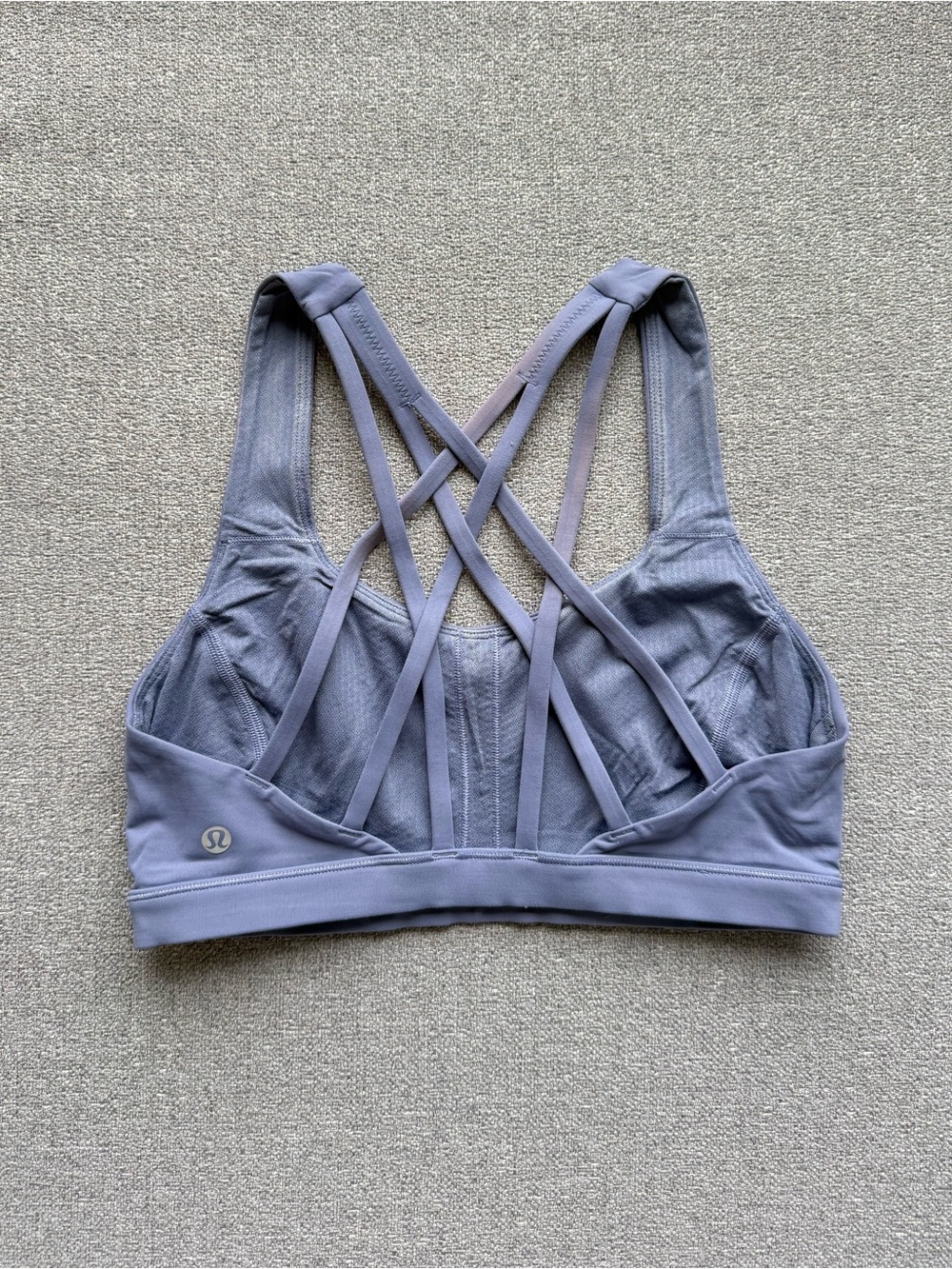 Lululemon Energy Bra Strappy Crisscross Sports Bra - Dusty Lavender Women’s 6
